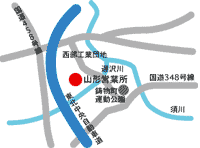 山形営業所周辺地図